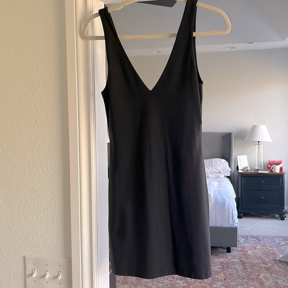 Babaton Aritzia black dress
